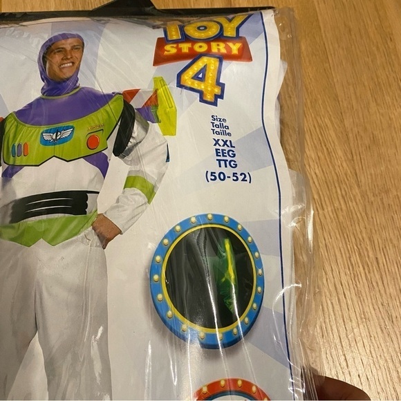 Toy Story Buzz Lightyear Costume NEW XXL Glow Stick Disney Halloween World Land - Picture 3 of 5